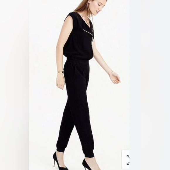 J.Crew Asymmetrical Zip front Jumpsuit - Picture 3 of 4
